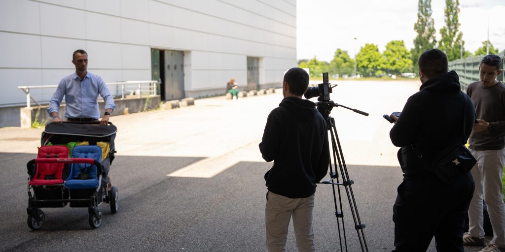 Tournage pour un client spécialisé en produits bébés